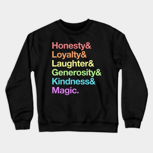 My Little Pony - Elements of Harmony - Rainbow Crewneck Sweatshirt by sixhours